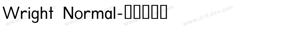 Wright Normal字体转换